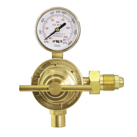 Gentec STATION REGULATORS, Station Regulator, Med. Dty., Air, Inert Gas, CO2 152SIN-125